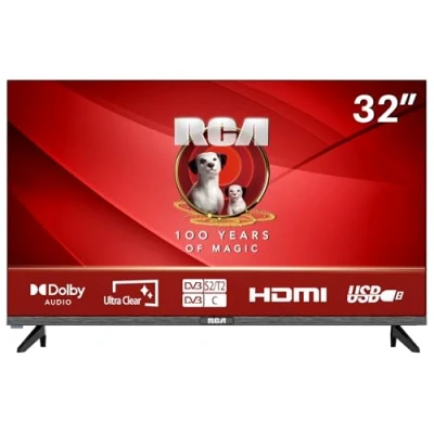 Immagine di RCA TV 32 Pollici (81 cm) LED RH1Q1L,Televisore HD Ready,Dolby Audio, DVB T2/S2/C, modalità hotel, 2024
