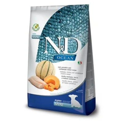 Immagine di N&amp;D OCEAN DOG COD, PUMPKIN AND CANTALOUPE MELON PUPPY MINI 800 GR