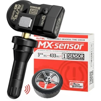 Immagine di Autel TPMS Sensore 1 Sensore, MX Doppia Frequenza, Pneumatico Programmabile al 100%, Funziona con Strumento TS408S TS501 PRO TS508WF TS601 (Comunicato Stampa, Valvola in Gomma)