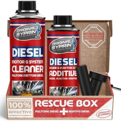 Immagine di SYPRIN Original Diesel Additivo e detergente per la Cura del Sistema, Pulizia Lavaggio iniettori, ugelli di iniezione, filtri antiparticolato Diesel, Dpf Prestazioni Estreme