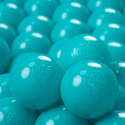 Immagine di KiddyMoon 500 ∅ 6CM Palline Morbide Colorate Per Piscina Bambini Fatto In EU, Turchese