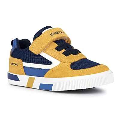 Immagine di Geox B Kilwi Boy, Scarpe da Ginnastica Bimbo 0 24, Ochre Navy, 20 EU