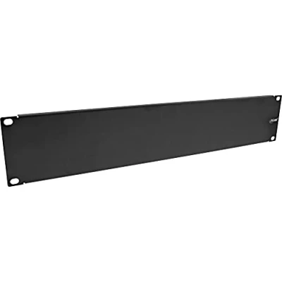 Immagine di InLine® Pannello cieco, 2U, RAL 9005, nero