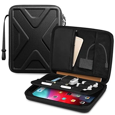 Immagine di SITHON Tablet Borsa per 11&quot; iPad Pro M4/M2/M1 2024 2018, Air 2024, 10.9&quot;/10.2&quot; 10ª/9ª Gen, Samsung Galaxy Tab A9+, Rigida Protettiva Custodia con Organizer Supporto Accessori
