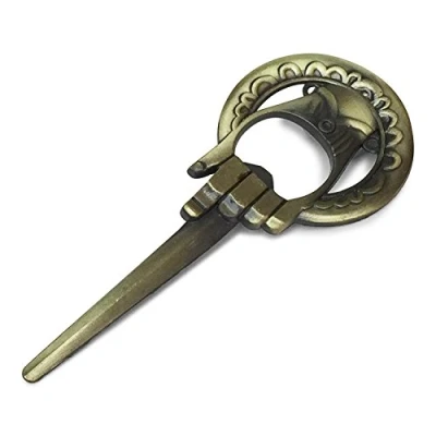 Immagine di Apribottiglie in metallo di qualità premium, design &quot;Hand of the King&quot;, gadget indispensabile per ogni fan Trono Spade, regalo perfetto.