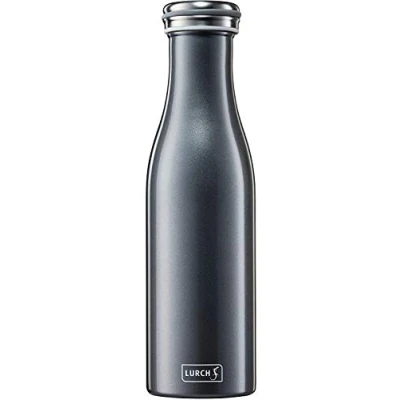 Immagine di Lurch 240854 Thermos per Bevande Calde e Fredde in Acciaio Inox a Doppia Parete 0,5 l, Metallizzato, Inossidabile, Antracite/Metallico