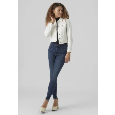 Immagine di Vero Moda Vmluna LS MIX GA NOOS Giacca di jeans, Donna, Taglia: XL, Cloud dancer