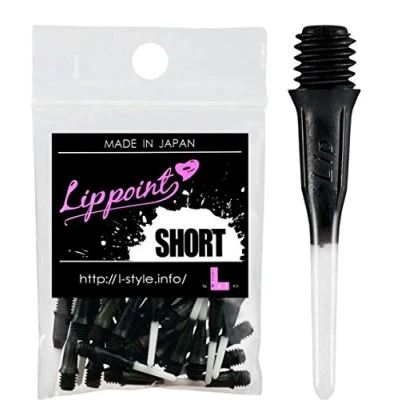 Immagine di Gradient color Strong lstyle Soft tip Plastic Short Lippoint Dart tips 50PICS