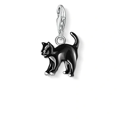 Immagine di Thomas Sabo Ciondolo da Donna, Argento 925, Black Cat Charm