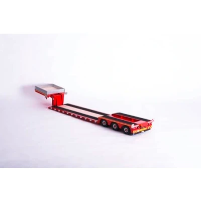 Immagine di Carson 500907700 1:14 3 assi a carico ribassato collo d&#039;oca camion RC, ricambi, parti di ricambio, accessori, modellismo, scala 1:14, rimorchio