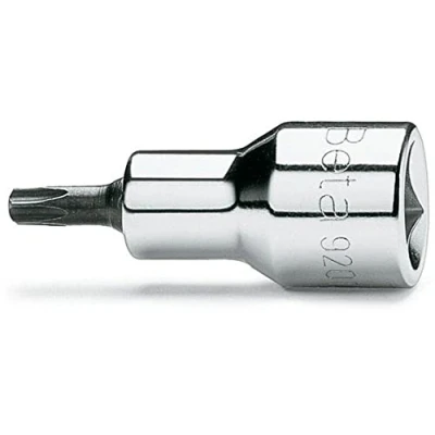 Immagine di Beta 920TX 45 Chiavi a bussola maschio per viti con impronta Torx, attacco quadro femmina 1/2&quot; cromate inserti bruniti