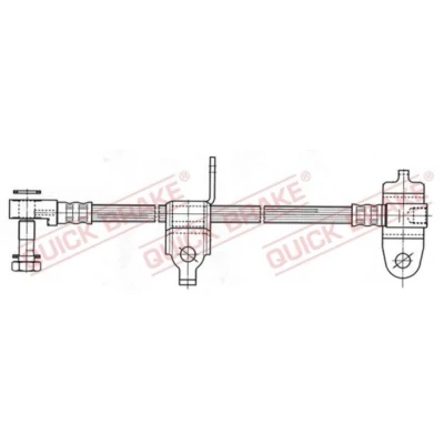 Immagine di QUICK BRAKE 59.976X Tubi Freno 433mm M10x1 con filettatura interna, esterna FORD: Transit Mk5 Bus, Camion pianale/Telaio