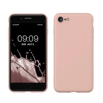 Immagine di kwmobile Custodia Compatibile con Apple iPhone SE (2022) / (2020) 8 7 Cover Back Case per Smartphone in Silicone TPU Protezione Gommata rosa vintage