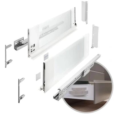 Immagine di GTV Sistema di cassetti AXIS PRO cassetto con lati in vetro Altezza: 167 mm Lunghezza: 300 Bianco lattiginoso