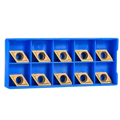 Immagine di Akozon 10pz Punte in Metallo Duro CNC Inserti Lama taglierina tornio Utensile da per con taglierino Scatola