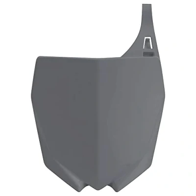 Immagine di POLISPORT 8678400007 Tabella portanumero replica OEM realizzata in plastica lucida resistente e durevole compatibile con le moto Yamaha colore nardo grigio