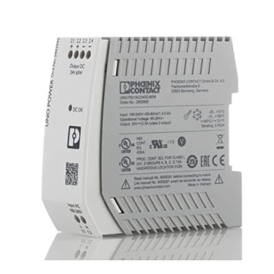 Immagine di Alimentatore per guida DIN Phoenix Contact UNO PS/1AC/24DC/60W 24 V/DC 2.5 A 60 W 1 x