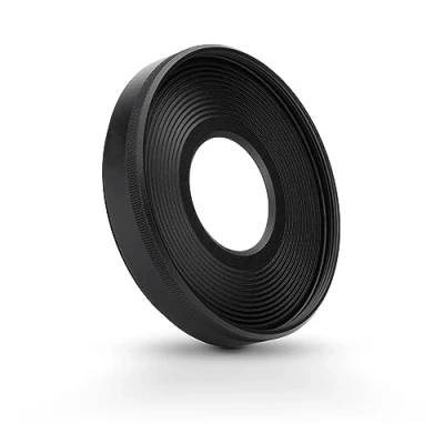 Immagine di JJC Paraluce rotondo in metallo per obiettivo Canon RF 28 mm f/2.8 STM con cappuccio filettato sostituisce EW 55 (55 mm)