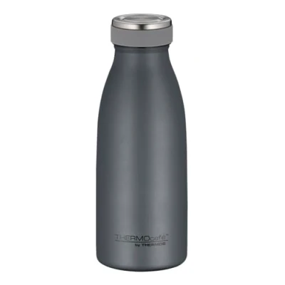 Immagine di THERMOcafé by Thermos TC BOTTLE in acciaio INOX, 0,35 l, resistente agli acidi, 12 ore, a prova di perdite, per scuola, viaggio e ufficio