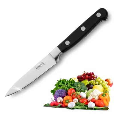 Immagine di Kuppels Solid, coltello da picchettone extra affilato e tagliato, lama in acciaio temprato, antiruggine, lucido lavabile lavastoviglie, multiuso, professionale