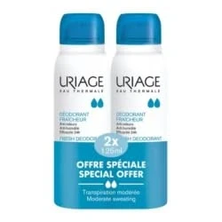 Immagine di URIAGE. Confezione deodorante spray 2 x 125 ml. Due gocce.