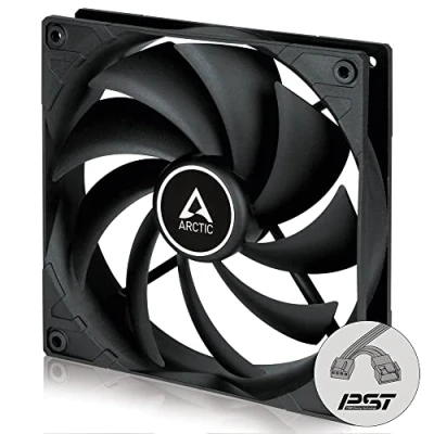Immagine di ARCTIC F14 PWM PST CO 140 mm Ventola PC, Collegamento PST, Sharing Technology, Doppi Cuscinetti Sfera, Ventilazione 200 1350 RPM, 0,3 Sone Nero