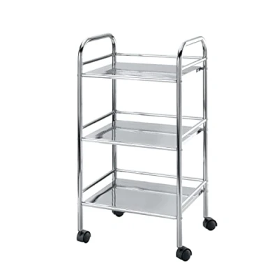 Immagine di Wenko Carrello Exclusiv con 3 Ripiani Ruote Cromo