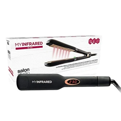 Immagine di Salon Studio Professional MyInfrared Piastra A Infrarossi Professionale Controllo Temperatura 90 230C e Riscaldamento Rapido Styling Capelli Lisci Mossi (Piastre 42 mm)