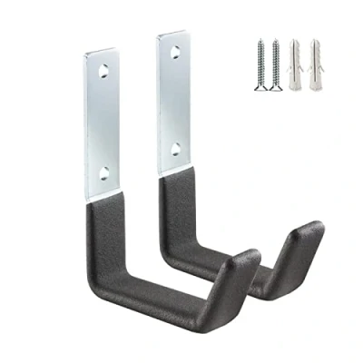 Immagine di PYBTOOL Gancio di utilità per Garage da parete, Heavy Duty Storage Utility Hooks, Garden Tool Organizer, Steel Wall Mount Hooks (Small 9 x 12 cm)