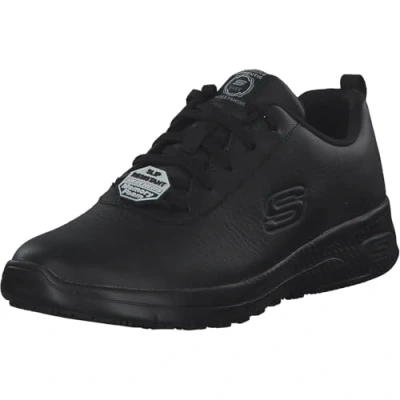 Immagine di Skechers Marsing Gmina, Scarpe Food Service Donna, Pelle Nera Prime Asia, 36.5 EU