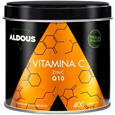 Immagine di Vitamina C + Zinco Q10 400 Compresse (Scorta per +1 Anno) Alto Dosaggio 100% Naturale Integratori Stanchezza, Integratore Difese Immunitarie
