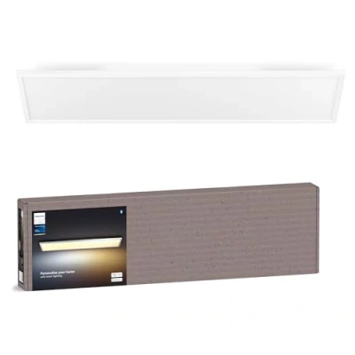 Immagine di Philips Hue White Ambiance, Pannello Smart Aurelle, Rettagolare, luce bianca da calda a fredda, 120x30cm, bianco, Compatibile Bluetooth, Controllo Vocale con Alexa, Google Assistant e Apple Homekit