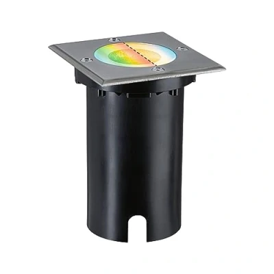 Immagine di 94846 Zigbee 3.0 Floor square Paulmann Home Lampada da incasso 4.9 W RGBW Ferro (spazzolato)