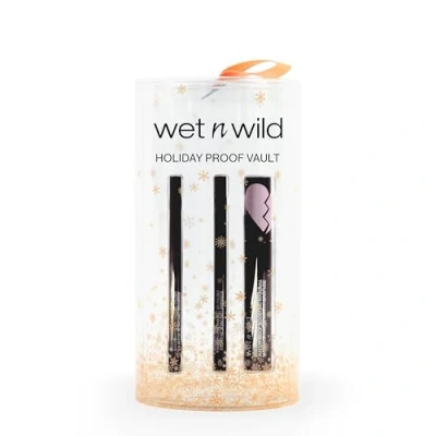 Immagine di Wet n Wild Holiday Proof Vault, Set Regalo in 3 Pezzi con Mascara Nero Impermeabile E 2 Eyeliner Impermeabili, Altamente Pigmentato, Formula Leggera Arricchita Olio di Ricino Vitamina
