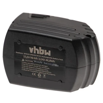 Immagine di vhbw 1x batteria sostituisce Hilti SFB155, SFB150 per utensile elettrico (3000 mAh, NiMH, 15,6 V)