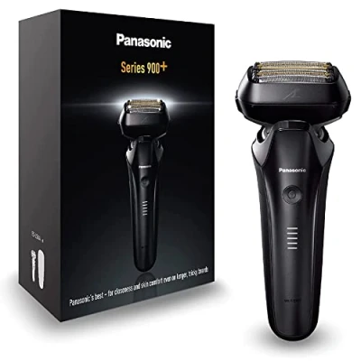 Immagine di Panasonic Series 900+ ES LS6A Rasoio Elettrico da Uomo a 6 Lame Wet &amp; Dry, con Sensore Barba Sensibile, Sistema di Pulizia Automatica e Ricarica