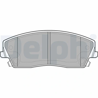 Immagine di DELPHI LP2034 Kit pastiglie freno con segnalatore acustico usura lamierino anticigolío senza accessori CHRYSLER: 300C Touring, Sedan