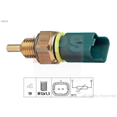 Immagine di EPS 1.830.276 Sensore Temperatura Refrigerante Made in Italy OE Equivalent verde PEUGEOT: 207 Hatchback, 206+ 206 Hatchback