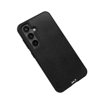 Immagine di Mous Custodia per Samsung Galaxy S24 Plus compatibile con MagSafe Limitless 5.0 Pelle nera protettiva Cover antiurto telefono