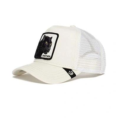 Immagine di Goorin Bros. The farm, Cappellino trucker da uomo, cappello baseball in tessuto a rete con chiusura scatto, bianco, Taglia unica