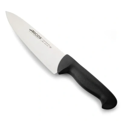 Immagine di Arcos Serie 2900 Coltello da Chef Cucina Lama Acciaio Inossidabile Nitrum 200 mm Manico Polipropilene Colore Nero