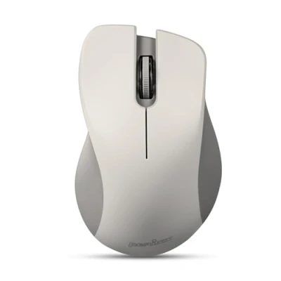 Immagine di perixx PERIMICE 621 Mouse wireless con sistema di chiusura silenzioso, design ergonomico, compatibile PC desktop e portatile, colore: Beige