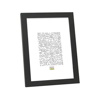 Immagine di Deknudt Frames S44CF2 10.0X15.0 Portafoto Basic in Legno e MDF, 18 x 13,7 1,33 cm, Colore: Nero