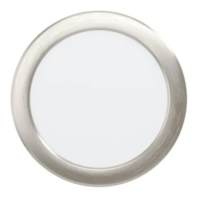 Immagine di Eglo Fueva 6 Faretto da incasso a LED, rotondo, soffitto, in plastica di colore argento e bianco, luce bianca calda fredda, diametro 16,6 cm