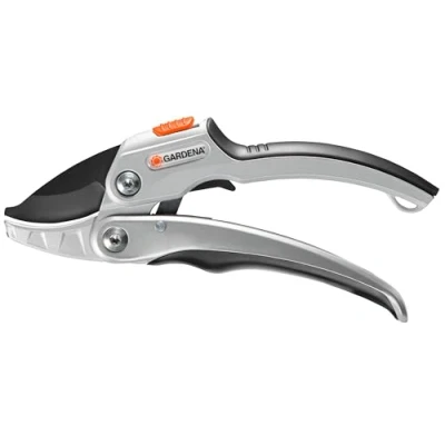 Immagine di Gardena forbici a cricchetto SmartCut: Stabili con tagliente incudine, meccanismo e impugnature in alluminio (8798 20)