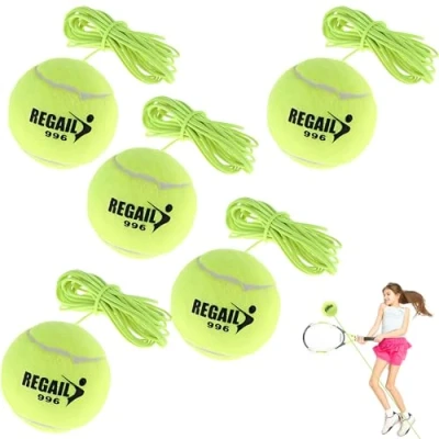 Immagine di Snowtain Schneespitze 5Pcs Tennis Trainer,Elasticità Palla Allenamento Allenamento,Attrezzatura Elastica Resistente con Cordino Allenatore da Tennis, Verde
