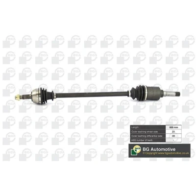 Immagine di BGA DS1432R Albero motore / Semiasse Assale anteriore Dx 800 PEUGEOT: 106 II Hatchback, I CITROËN: Saxo AX