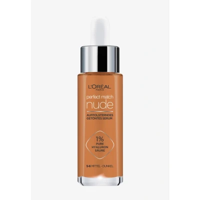 Immagine di L&#039;Oréal Paris Siero colorato, fondotinta liquido nutriente con acido ialuronico, Perfect Match Tinted Serum, n. 5 6 medio scuro, 1 x 30 ml