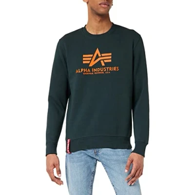 Immagine di Alpha Industries Basic Felpa, Uomo, Taglia: XS, Dark petrol
