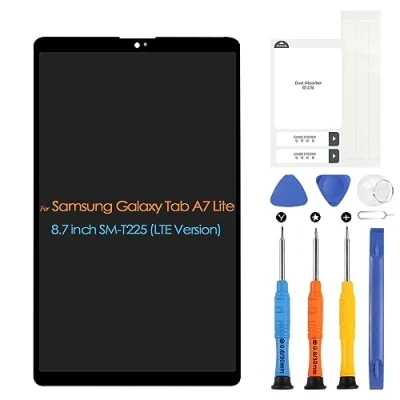 Immagine di Schermo LCD per Samsung Galaxy Tab A7 Lite T225 Display SM Screen Touch Digitizer con Strumenti (Nero,LTE Version)